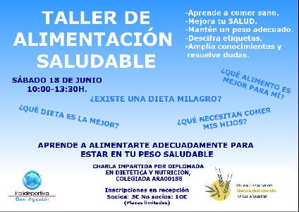 Noticia: TALLER DE NUTRICIN SALUDABLE