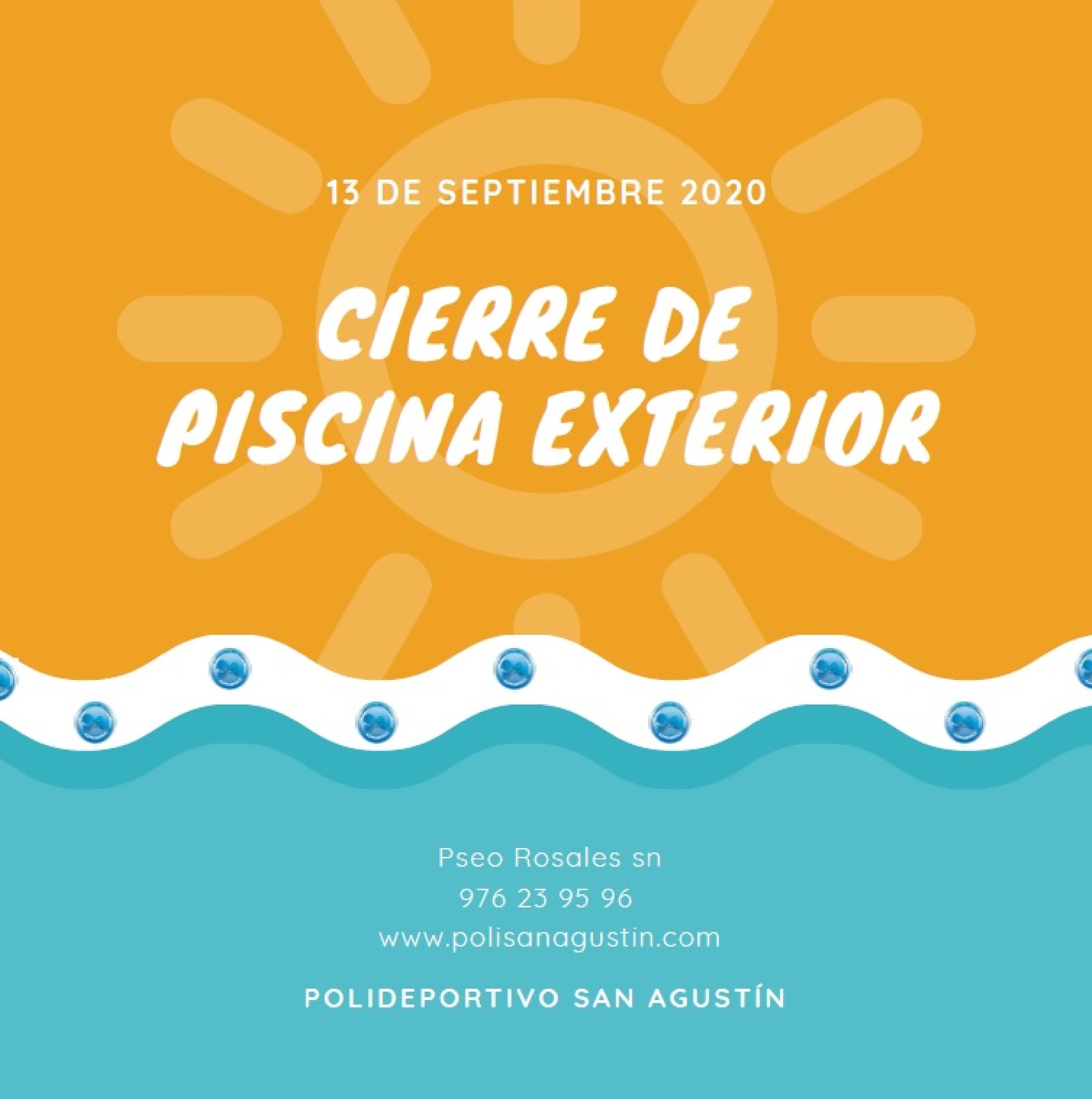 Noticia: CIERRE PISCINA EXTERIOR