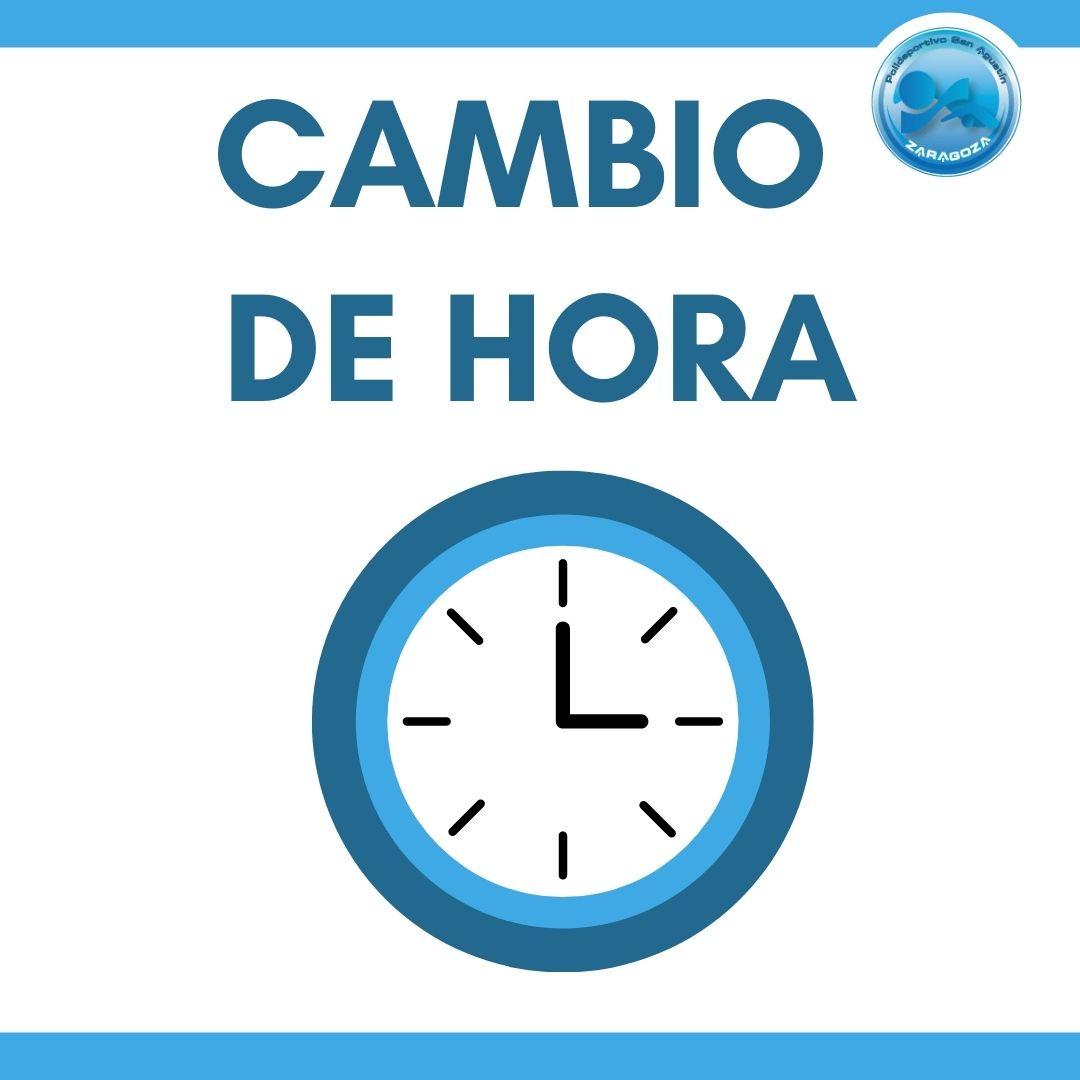 Noticia: CAMBIO DE HORA