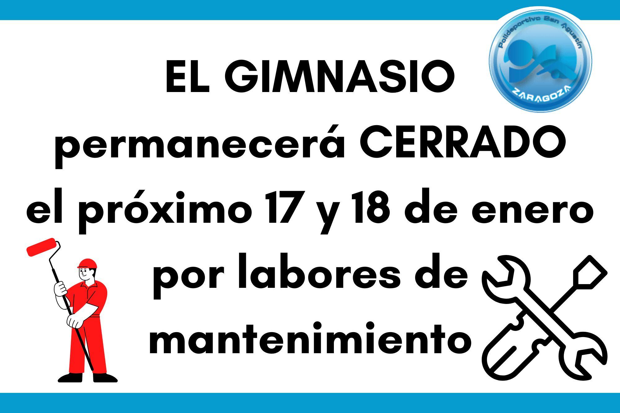 Noticia: CIERRE GIMNASIO