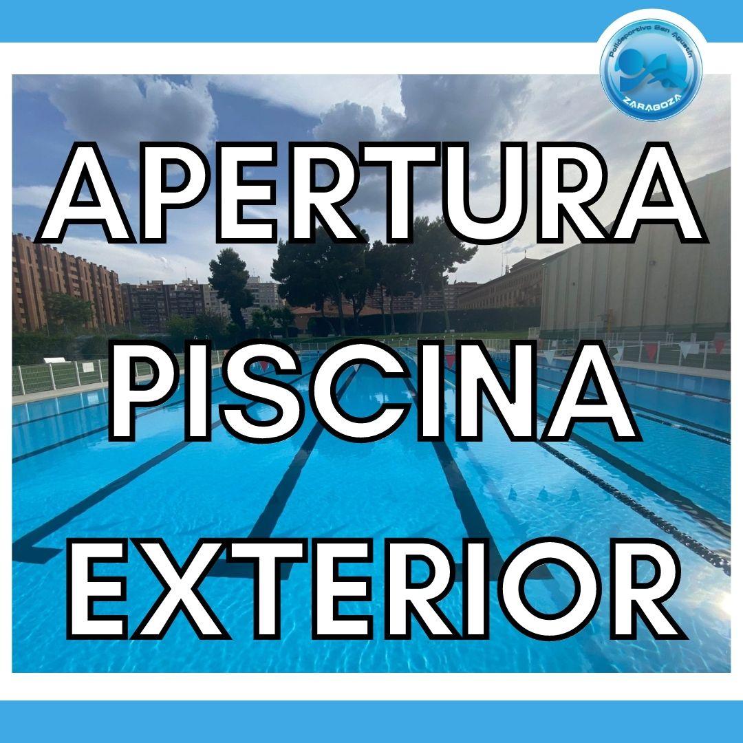 Noticia: APERTURA PISCINA EXTERIOR