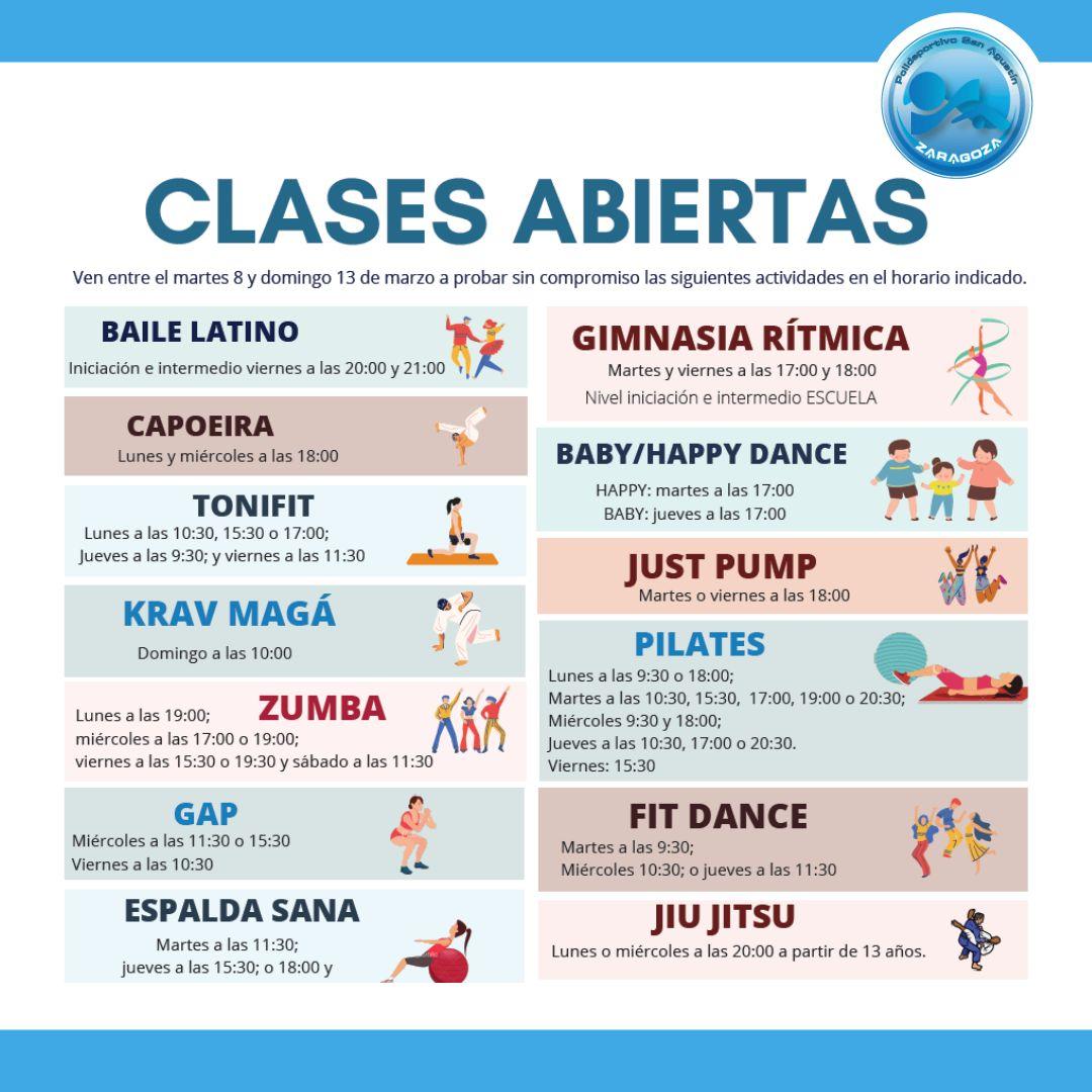 Noticia: CLASES ABIERTAS