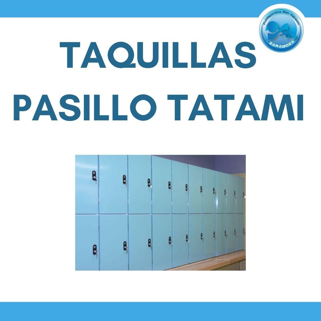Noticia: TAQUILLAS PASILLO TATAMI